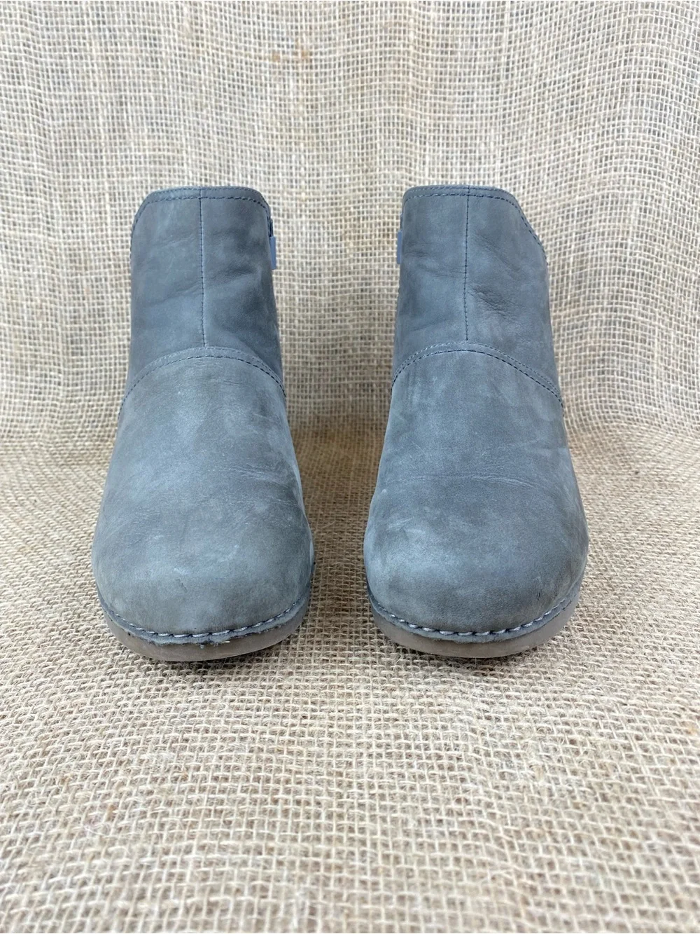 Dansko Hartley Grey Nubuck Leather Wedge Ankle Boots Women’s Size 9.5 - 10 Eu 40